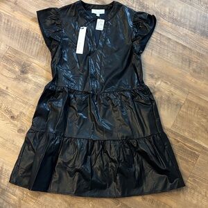 Pinch Shiny Black Formal Dress